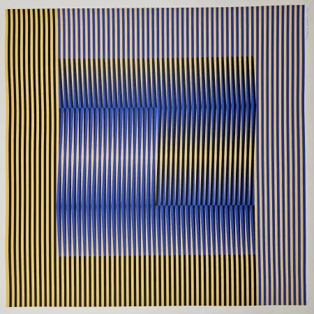 Zeefdruk Cruz-Diez - Induction Chromatique