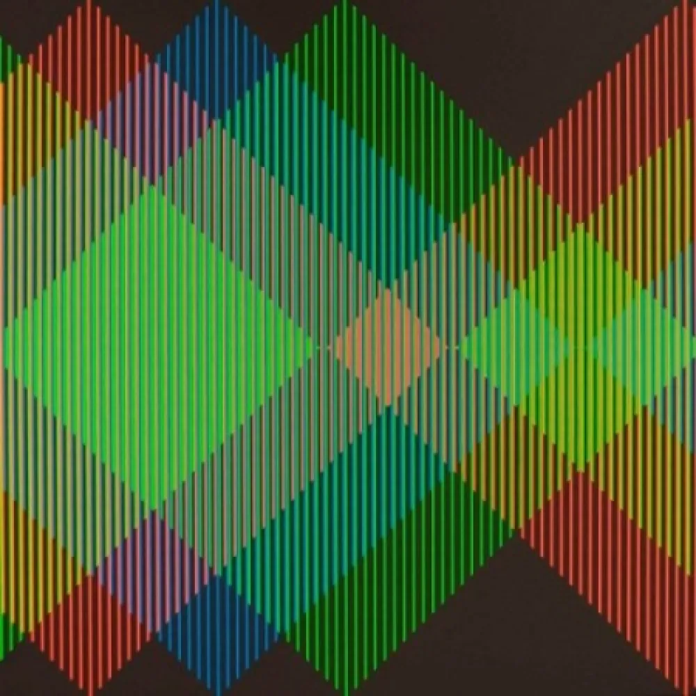 Lithografie Cruz-Diez - Serie Semana - Miércoles	