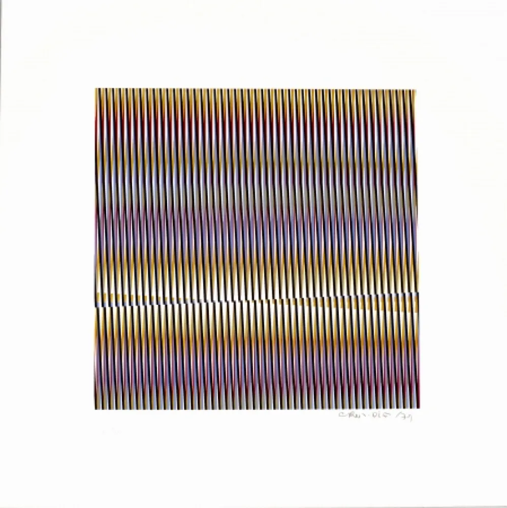 Zeefdruk Cruz-Diez - Sin Titulo 