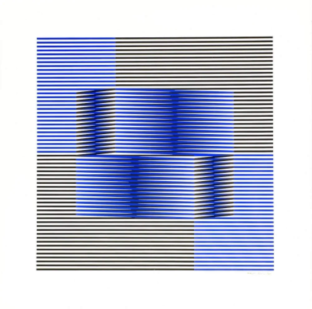 Zeefdruk Cruz-Diez - Sin Titulo