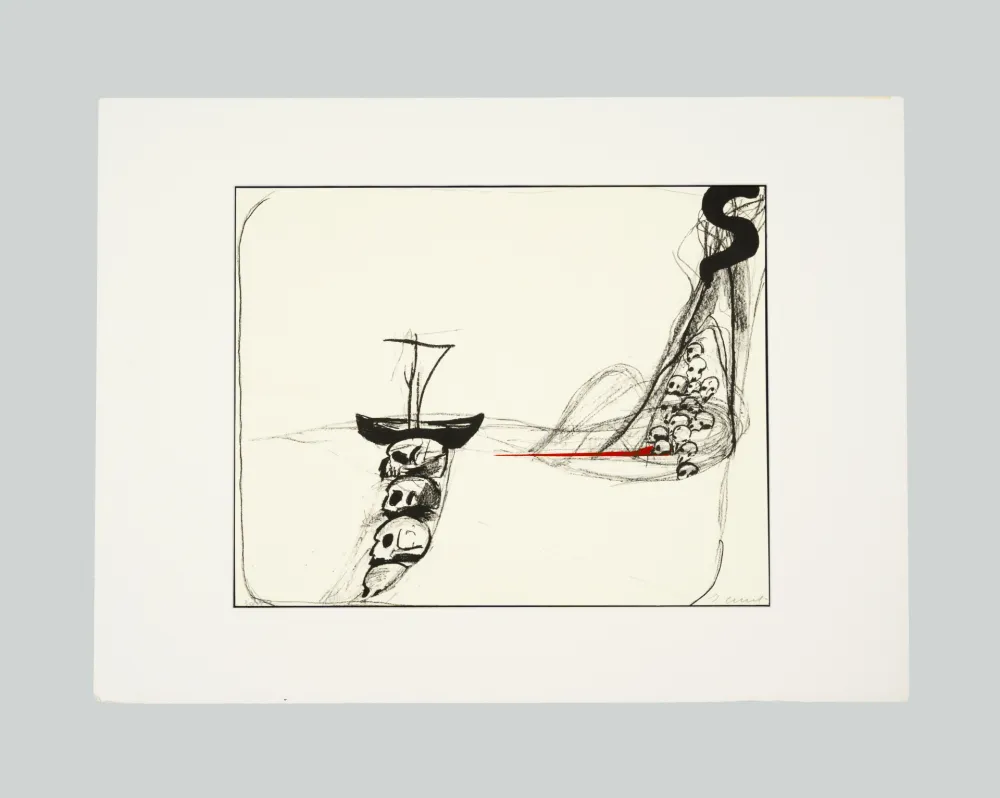 Lithografie Cucchi - Simm' nervusi