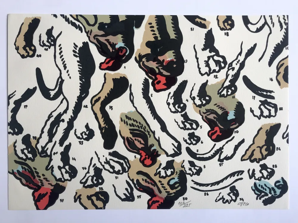 Zeefdruk Cueco - Pour le peuple Sud-africain