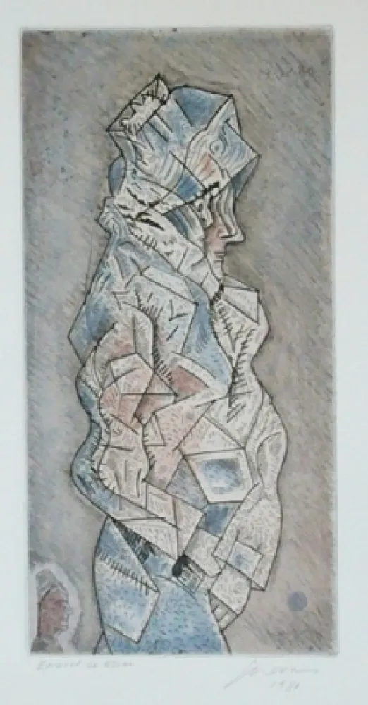 Ets En Aquatint Cuevas - Sans titre