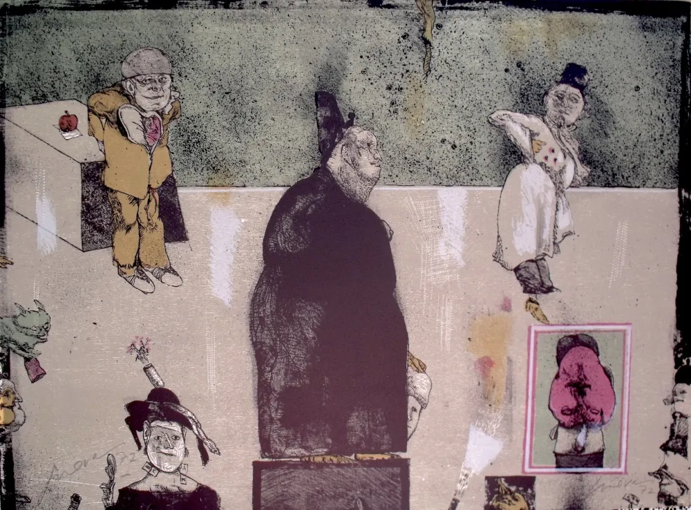 Lithografie Cuevas - Sans Titre