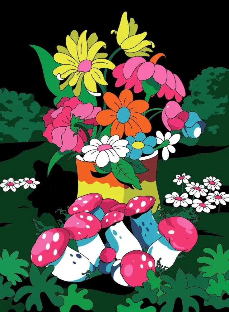 Lithografie Dabs - A cosmic invitation