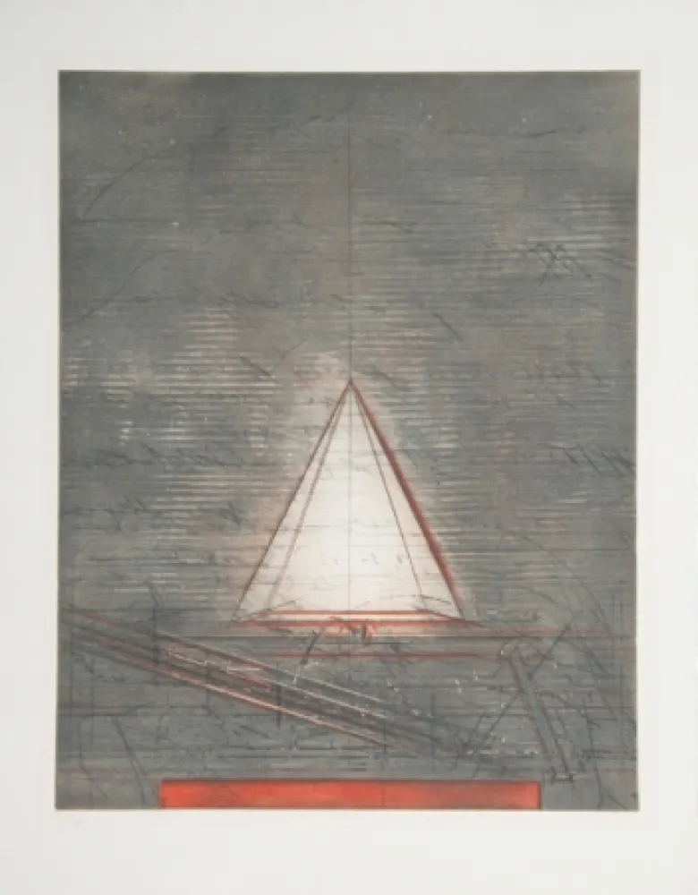 Ets En Aquatint Dahmen - Semiotische Komposition