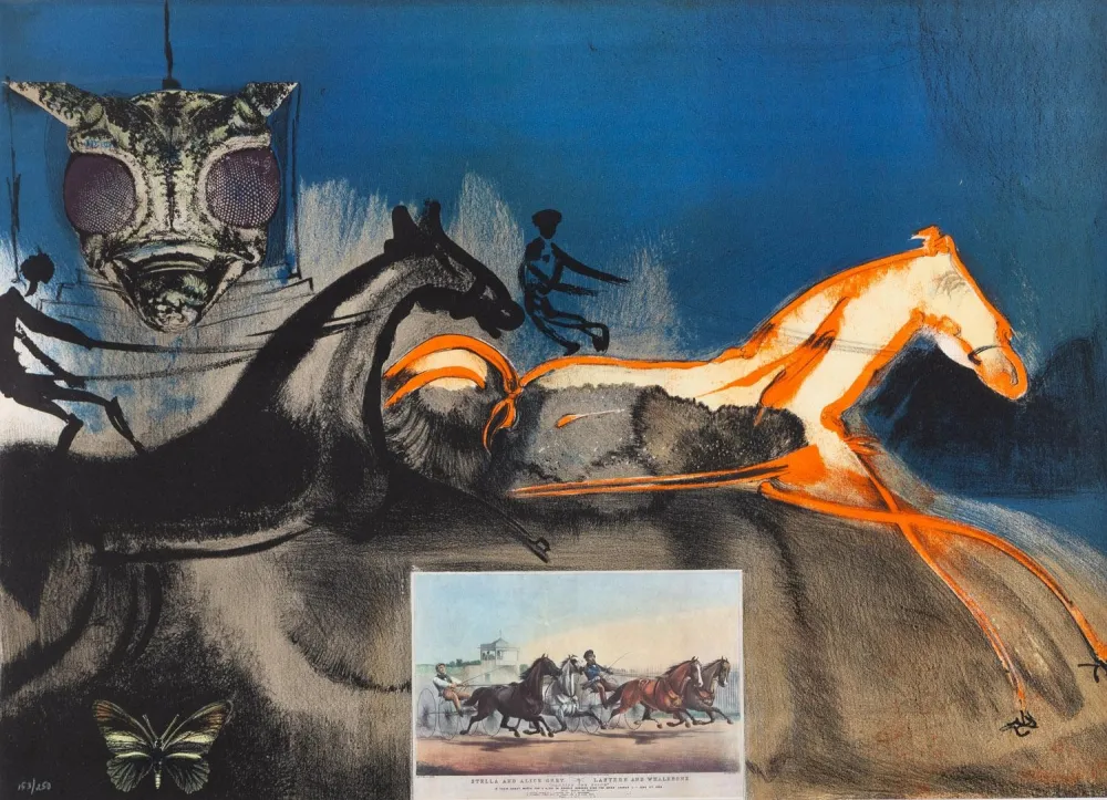 Lithografie Dali - Amercian Trotting Horses, no. 2