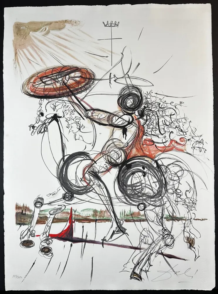 Lithografie Dali - Crazy Horse