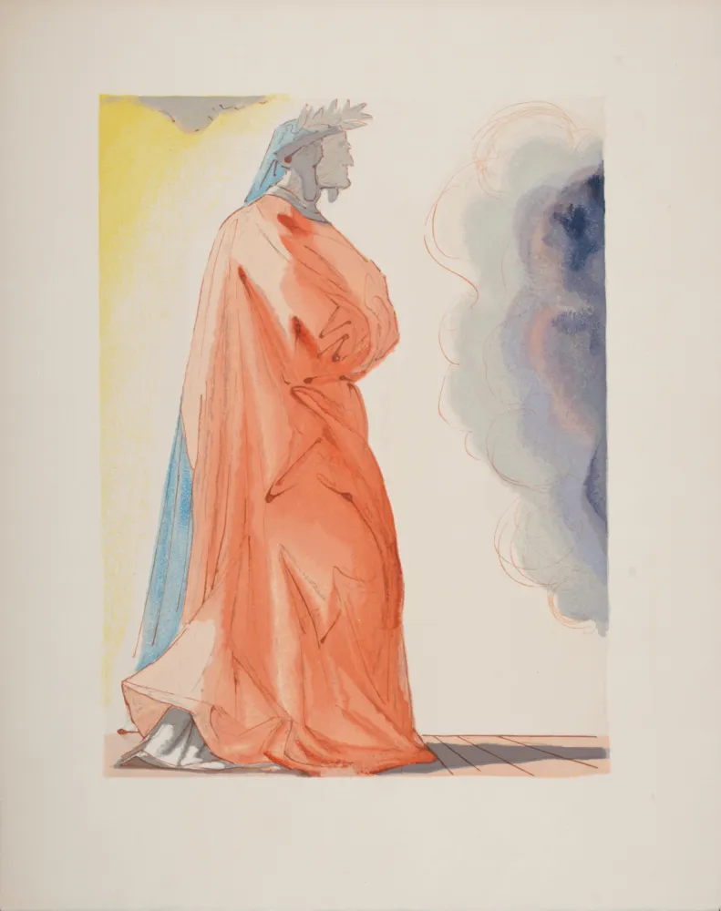 Houtsnede Dali - Dante, 1963