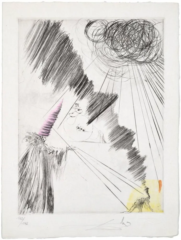 Droge Naald Dali - Femme au clown (Woman with Clown)