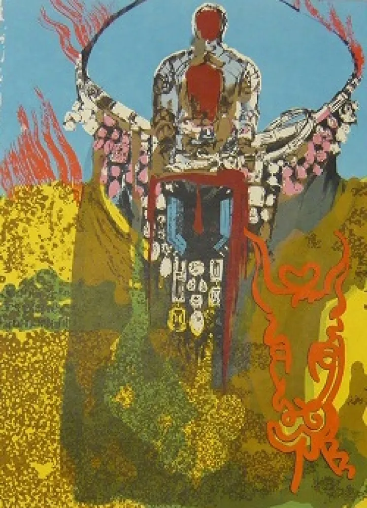 Lithografie Dali - Golden Calf