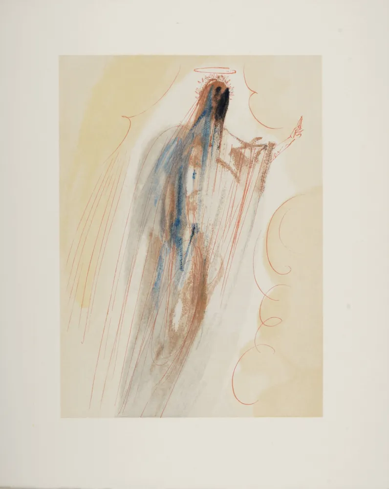 Houtsnede Dali - La Création des Anges, 1963