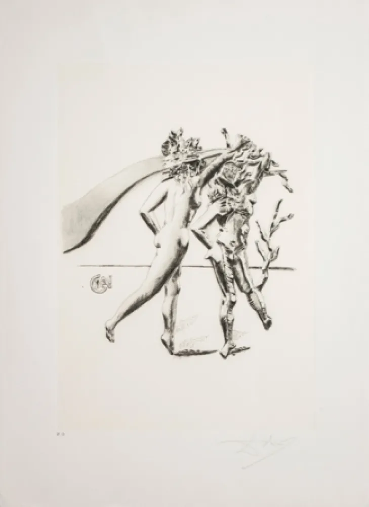 Lithografie Dali - La Danza