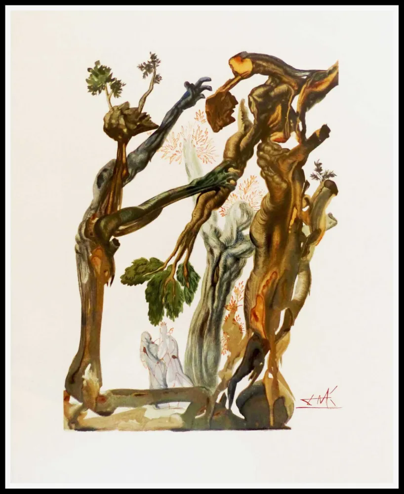 Houtsnede Dali - LA DIVINE COMEDIE