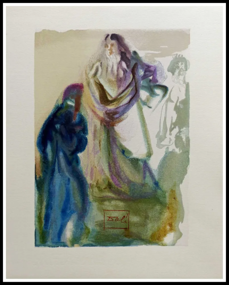 Houtsnede Dali - LA DIVINE COMEDIE - La marche vers Dieu