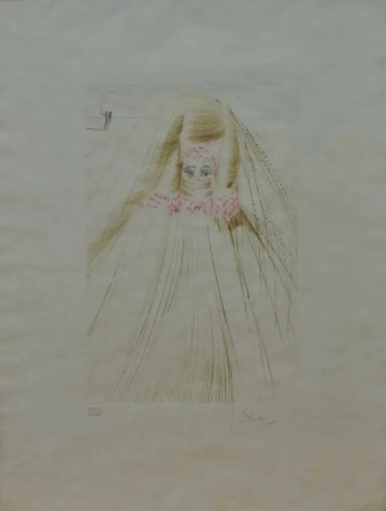 Ets Dali - La regina con la tunica di seta