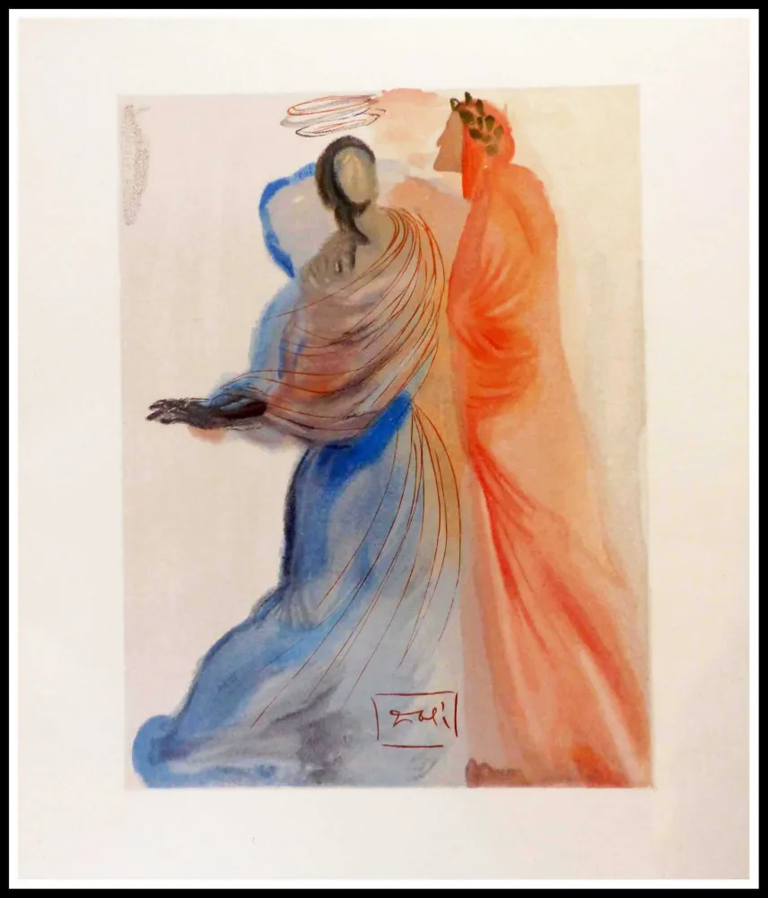 Houtsnede Dali - La splendeur de Béatrice