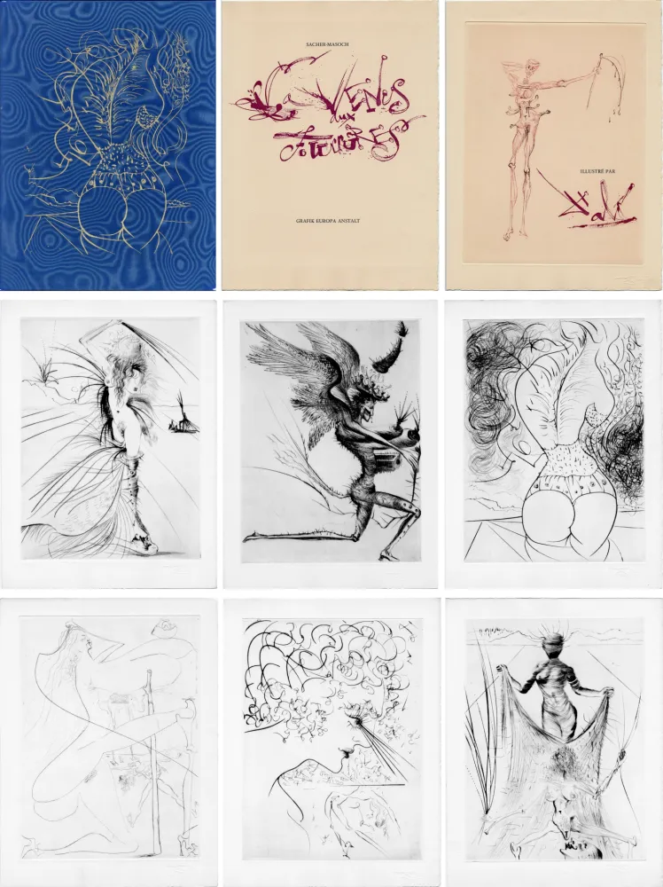 Geïllustreerd Boek Dali - LA VÉNUS AUX FOURRURES. Avec 20 gravures originales de Salvador Dali (1970)