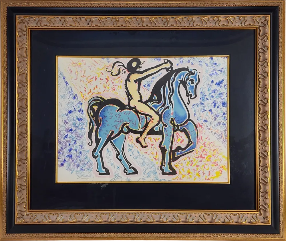 Lithografie Dali - Le Jungle Humaine Le Cavalier