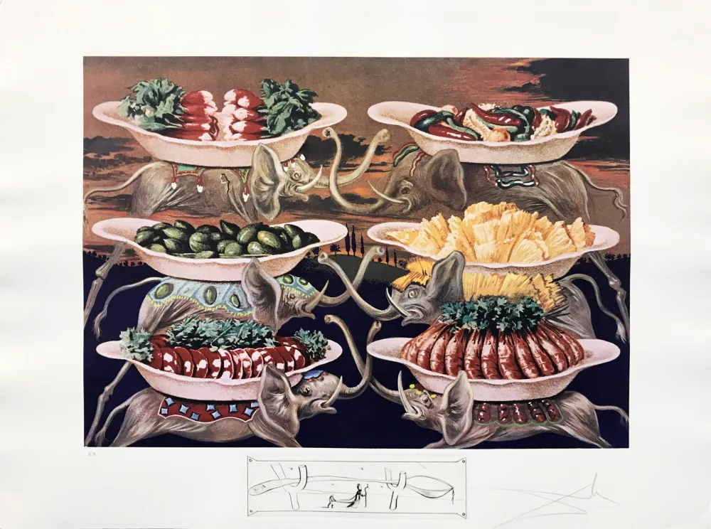 Lithografie Dali - LES DELICES PETITS MARTYRS