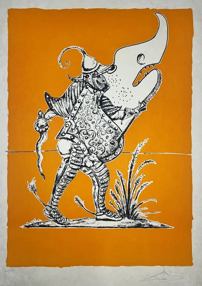 Lithografie Dali - Les Songes Drôlatiques de Pantagruel, Planche XXIV