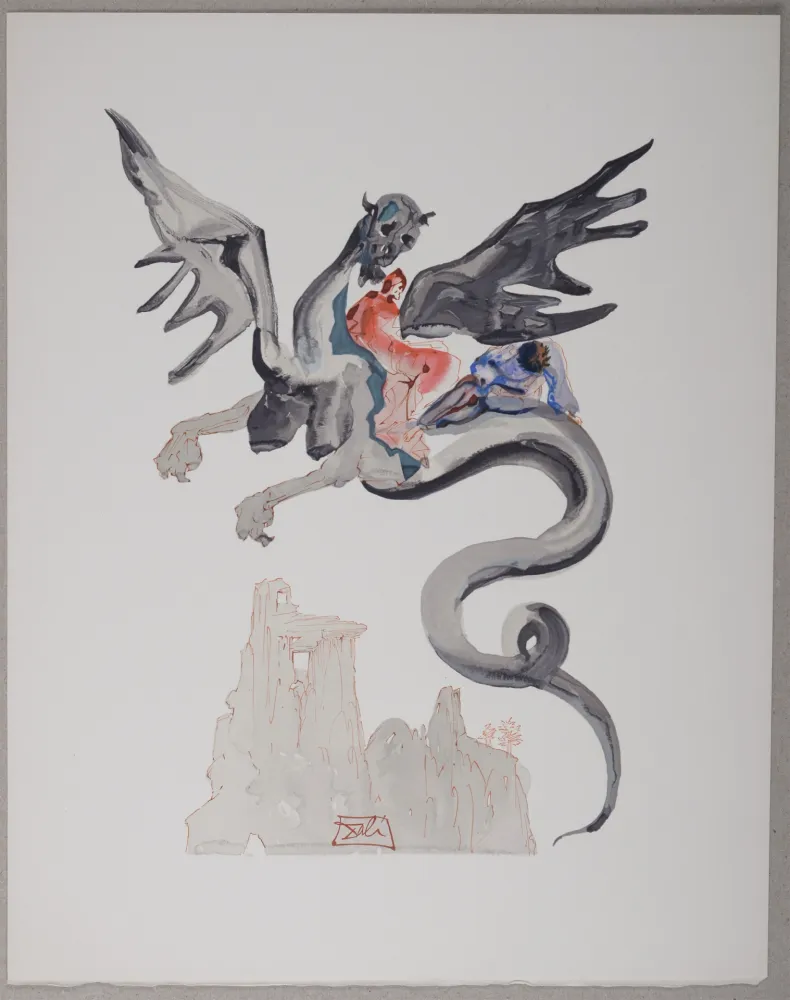 Lithografie Dali - Les Usuriers