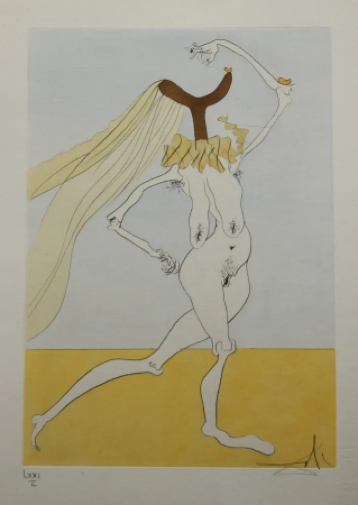 Ets Dali - Nu aux Voilettes / Nude with Veils