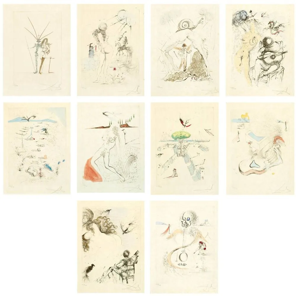 Ets Dali - Poèmes secrets d'Apollinaire