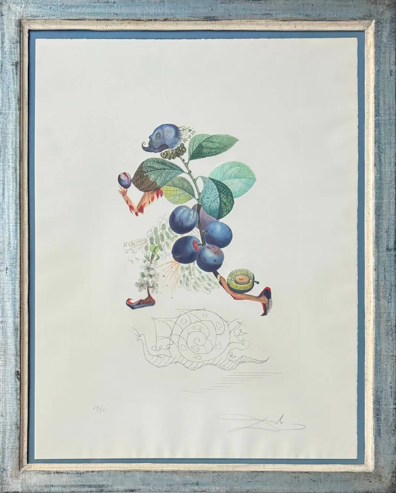Lithografie Dali - Prunier hâtif (Hurrying Plum-tree)