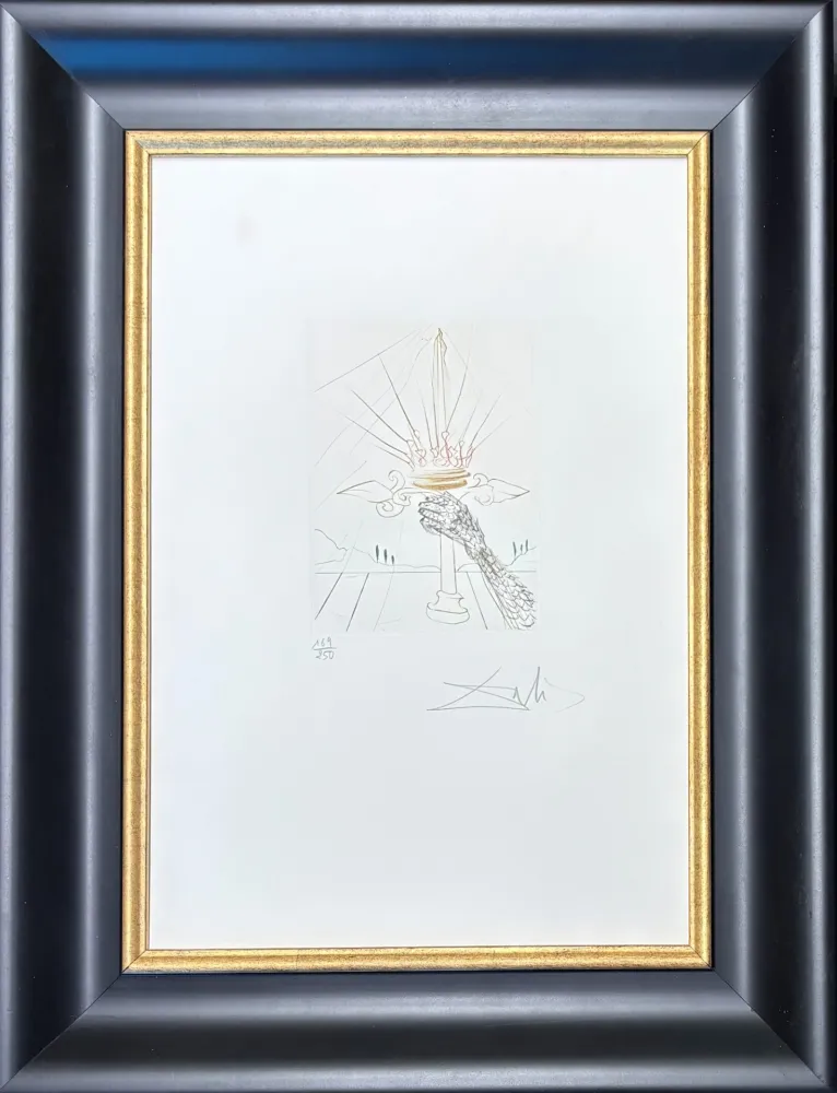 Droge Naald Dali - Salvador Dalì (1904-1989) - King John - Drypoint, etching - 1970