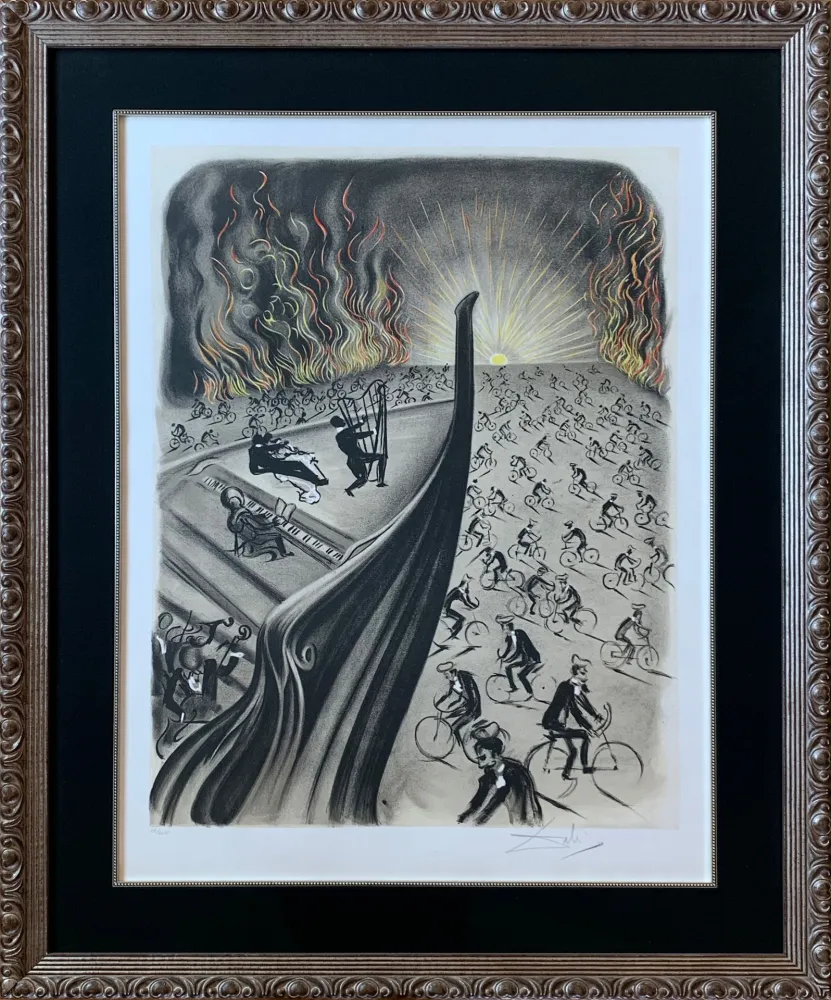 Lithografie Dali - Symphony Bicyclette – Bicycle Symphony