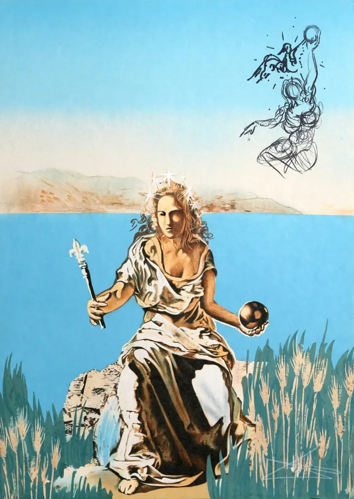 Lithografie Dali - The Coronation of Gala (The Empress)