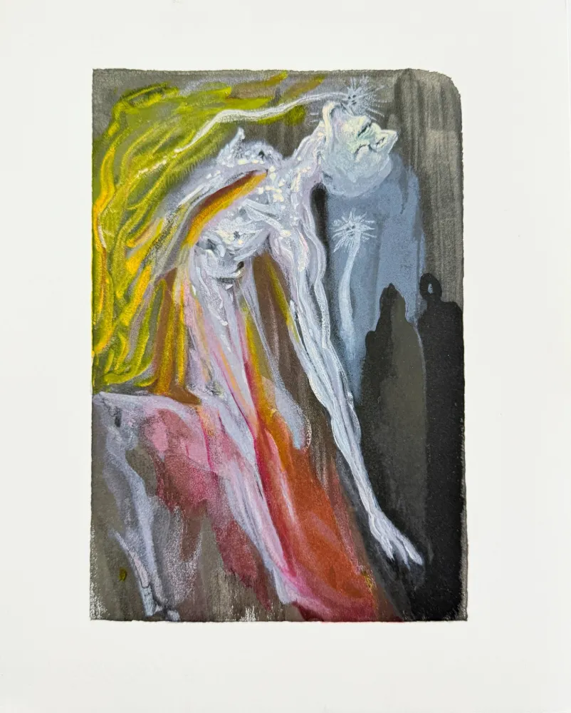 Houtsnede Dali - The Inferno, Canto 9  - The Furies