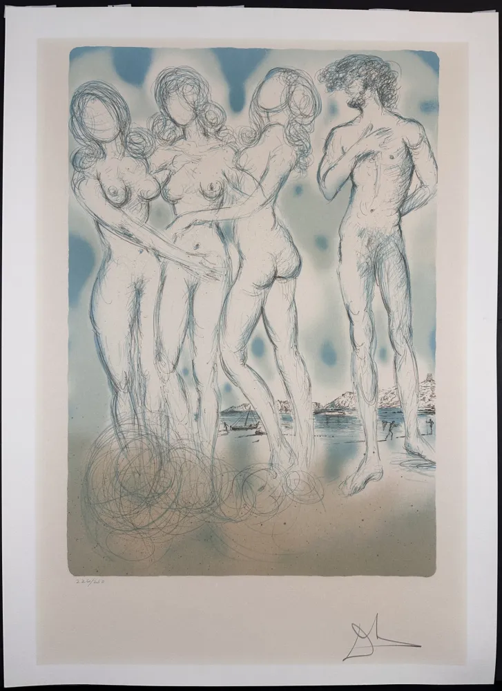 Lithografie Dali - The Judgment of Paris