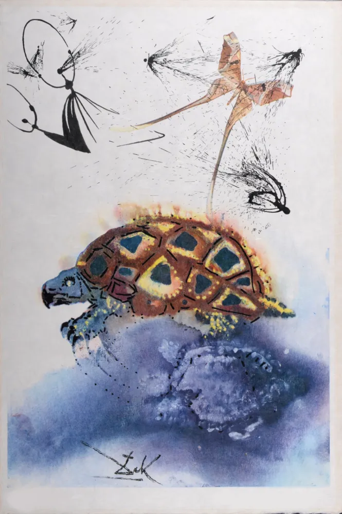 Heliogravure Dali - The Mock Turtle's Story, 1969