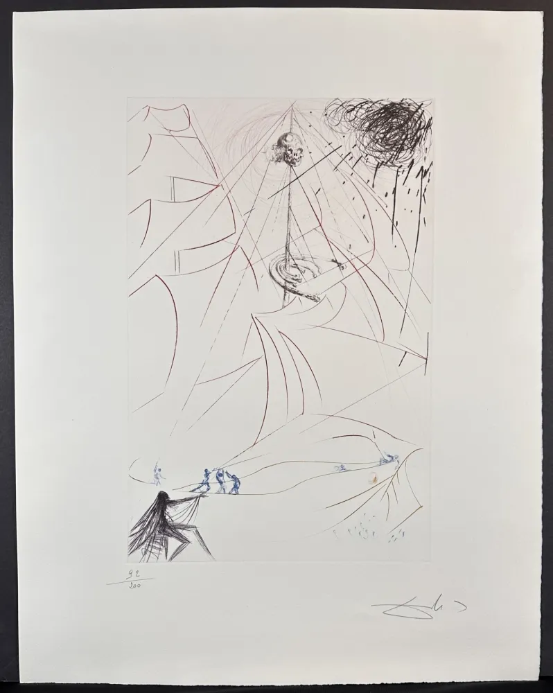 Gravure Dali - Vaisseau Fantome