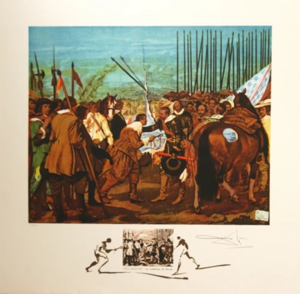 Lithografie Dali - 	Velasquez 