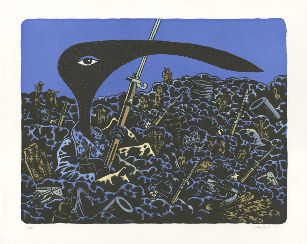 Lithografie David B - Mon Grand-Père sur le Front