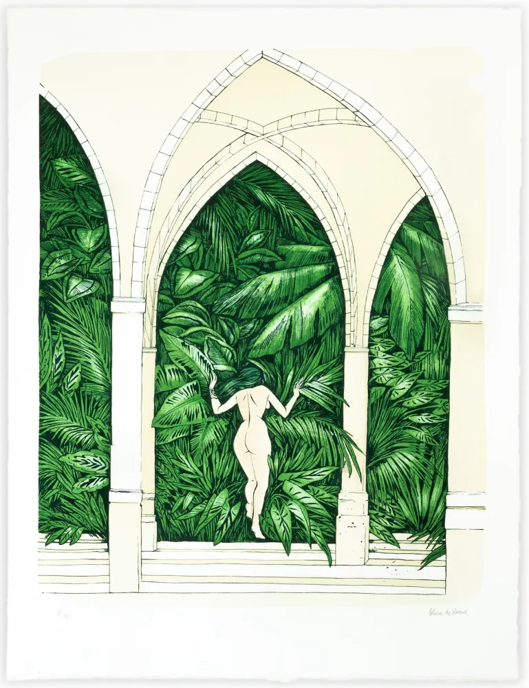 Lithografie De Bona - Le Sacré