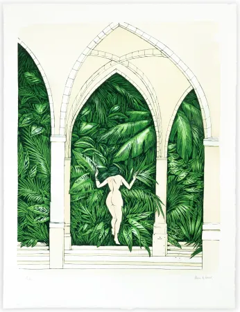 Lithografie De Bona - Le Sacré