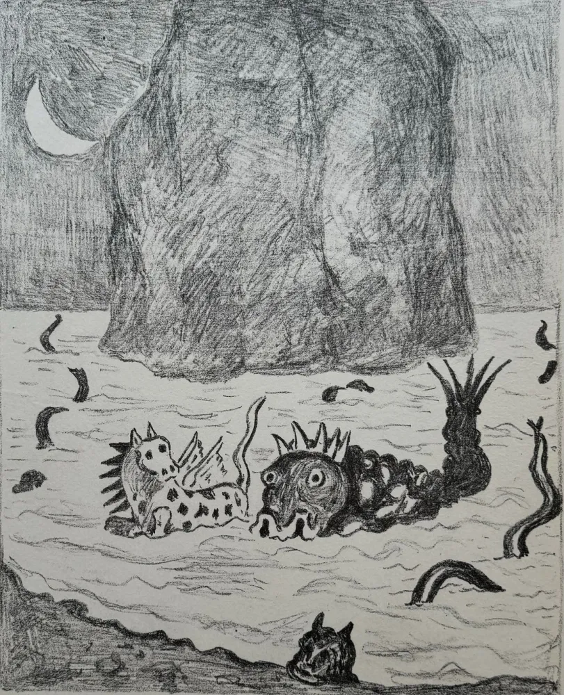 Lithografie De Chirico - I mostri