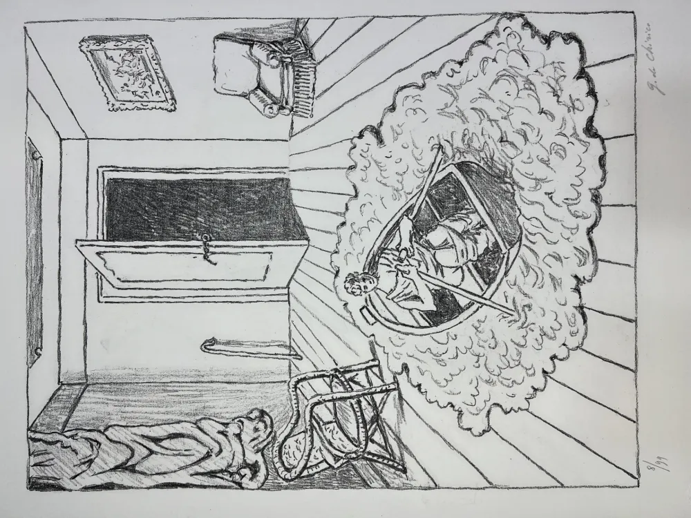 Lithografie De Chirico - Il ritorno di Ulisse