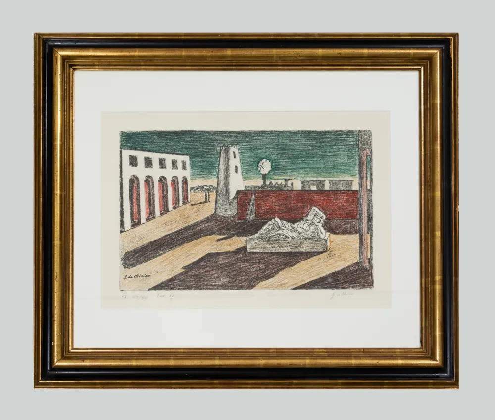 Lithografie De Chirico - L'enigma del ritorno