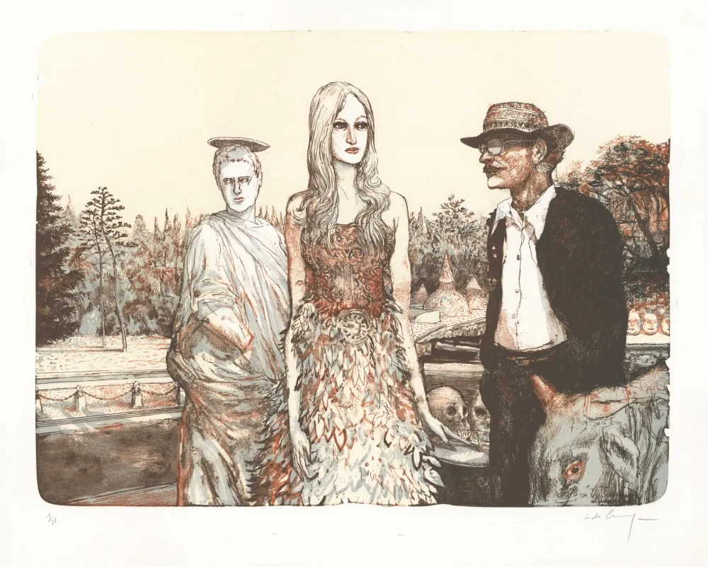 Lithografie De Crécy - Le Jardin de Vénus