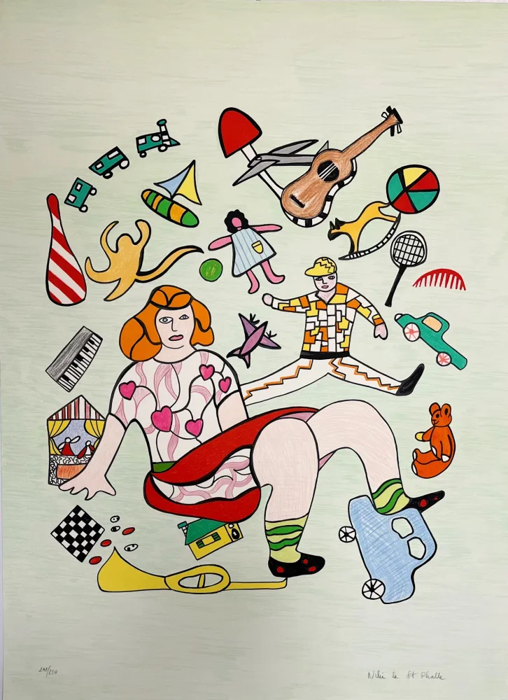 Lithografie De Saint Phalle - Les Jouets