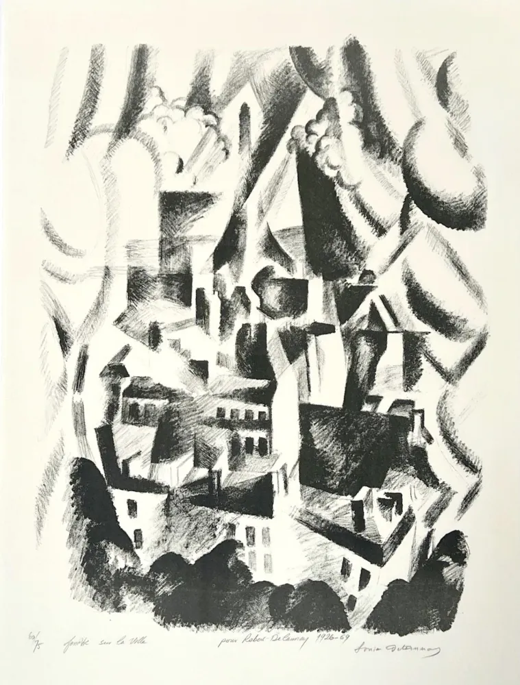Lithografie Delaunay - Fenêtre sur la ville
