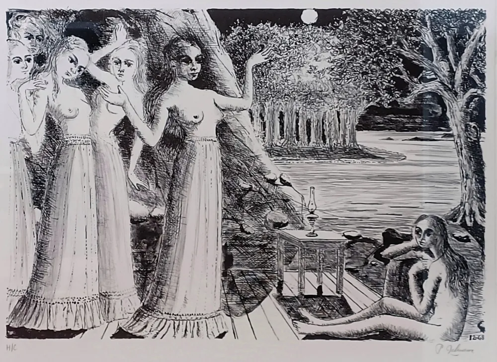 Lithografie Delvaux - Le Bout du monde