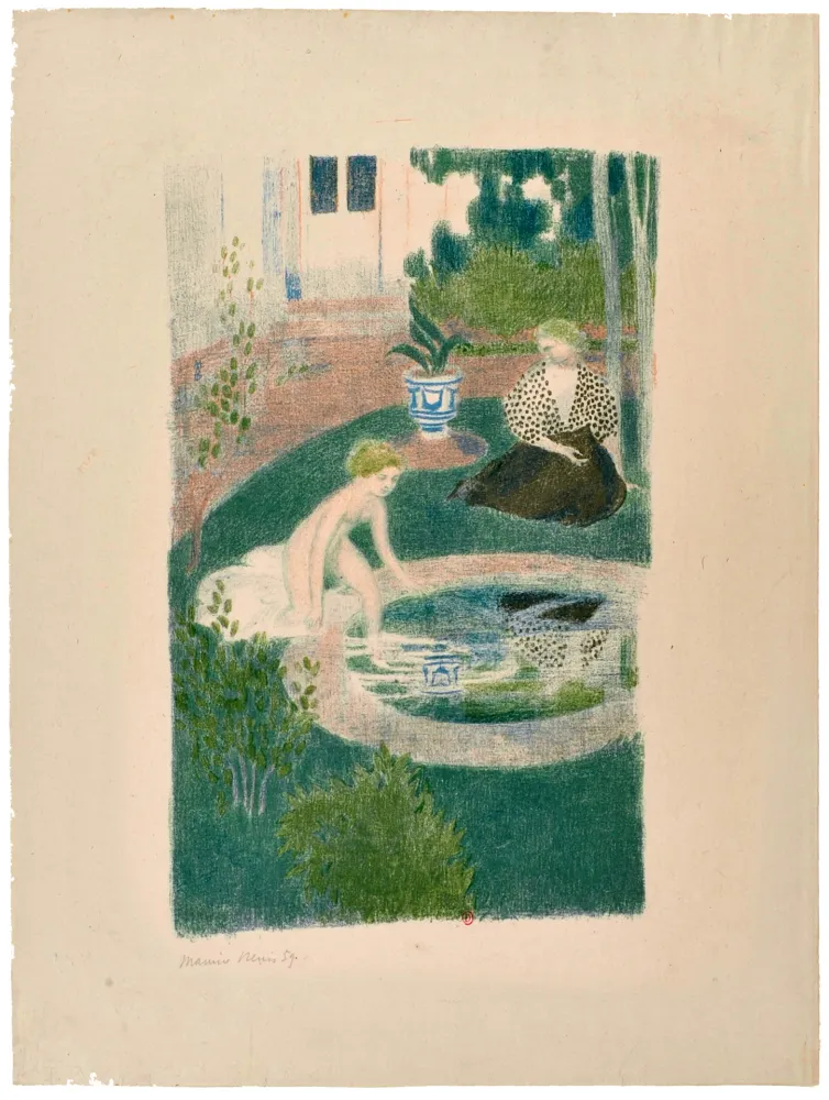 Lithografie Denis - Le Reflet dans la Fontaine