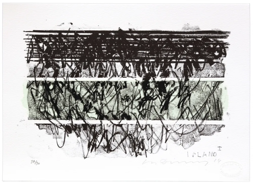 Lithografie Denning - Islande I