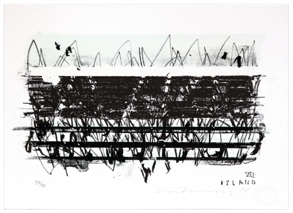 Lithografie Denning - Islande VII